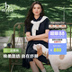 HAZZYS【宋佳同款】哈吉斯女裝 26新款夏季系帶收腰POLO連衣裙 藏青色NV-1 XL (170/92A 42)
