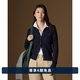 Polo Ralph Lauren 拉夫勞倫 女裝 經典款修身版型絞花編結棉質開襟衫 400-深藍色 M