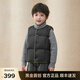 高梵兒童羽絨服黑金5.0鵝絨服男女童寶寶輕薄保暖羽絨馬甲可收納內(nèi)膽 YT大象灰 110 (充絨量28g)