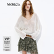 MO&Co.【全球代言人 張曼玉同款】MOCO針織衫2026夏新品輕麻MBF2SWT029 本白色 XS /155