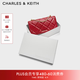 CHARLES&KEITH質感菱格鏈條小方錢包女包包女包生日七夕禮物送女友CK6-10680924 CK6-10680924-C Tomato Red番茄朱紅 XS