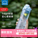 樂扣樂扣（LOCK&LOCK）人魚線塑料運動水杯夏天便攜水壺帶刻度提手男女水杯子700ML藍色