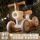 貝初眾兒童平衡車1-3-6歲無腳踏寶寶滑步扭扭車2-5歲小孩四輪滑行溜溜車 咖色【音樂燈光/加大靜音輪】 一周歲生日禮物幼兒平衡童車