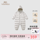 英氏（YEEHOO）【商場同款】兒童羽絨服連體衣秋冬保暖嬰兒抗菌衣服超韌絨 花間小鹿【85%白鴨絨】 90 cm-充絨量51g-建議1-2歲