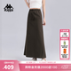 卡帕（Kappa）背靠背運動半身裙女2026新款戶外長裙彈力寬松休閑裙子K0G42QQ42 深咖啡褐-6570 L (成人）