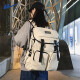 回力短途旅行背包女新款大容量双肩包男大学生行李包韩版潮酷收纳书包 白色