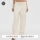 lululemon丨WovenAir 女士可調節褲腳高腰運動褲 LW5HTQA 淺象牙白 S