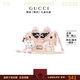 古馳（GUCCI）定制包 帆布呆萌小貓童趣軟萌精致可愛俏皮翻蓋信封收納輕奢 粉色 22cm*16cm
