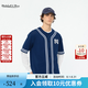 MITCHELL & NESS短袖棒球開衫26夏季新品復(fù)古運動健身上衣男女MN 藏青 M