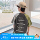 左西男童短袖t恤兒童2026新款夏季棉感半袖男孩大童打底上衣 灰色 140