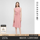 歌力思（ELLASSAY）夏季新款三醋纖粉色溫柔氣質掐腰無袖連衣裙女EWE362Y15900 藕粉色 S
