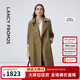 朗姿【25h風衣 Basic衣櫥 】朗姿經典雙排扣高智風衣外套通勤氣質女 棕色 M