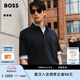 雨果博斯BOSS【禮物絲光棉】男26年夏新款商務老錢Logo短袖BOSSPolo衫 404-深藍色 L