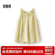森馬（Semir）襯衫女夏季波點木耳邊無袖2026復古溫柔系少女感上衣109326104011