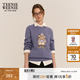 Teenie Weenie小熊女裝秋冬圓領套頭毛衣學院風休閑少女感針織衫 藍色 S 160