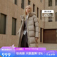 坦博爾【爆款】高充絨量連帽羽絨服女中長款加厚保暖冬天外套TBF530780D 松木棕 S (160)