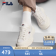斐樂（FILA）官方女鞋FOSSO 1+帆布鞋2026夏季新款巖行鞋 1+時尚休閑鞋 奶白/初雪白-GA 37.5
