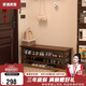 家逸實(shí)木換鞋凳鞋柜北歐家用鞋凳式鞋架進(jìn)門口可坐穿鞋凳玄關(guān)試鞋凳子