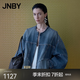 江南布衣（JNBY）【商場(chǎng)同款】26春夏新品夾克外套棉質(zhì)牛仔小香風(fēng)無(wú)領(lǐng)5Q1612740 995/牛仔洗藍(lán) M