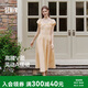 森馬（Semir）連衣裙女26夏甜美公主裙高腰a字垂感顯瘦千金風長裙10A326114015