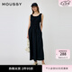 moussy 女裝新品度假風抽褶收腰優雅無袖連衣裙010HSS30-0960 020黑色 S 00001