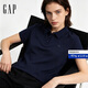 蓋璞（GAP）女裝2026夏季新款logo刺繡舒適翻領短袖POLO衫休閑上衣859563