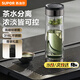 蘇泊爾（SUPOR）玻璃杯泡茶專用高硼硅雙層茶水分離杯新款高顏值男士高檔禮物杯子 霧隱灰400ML