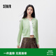 森馬（Semir）森柔|針織開(kāi)衫女春季短款圓領(lǐng)正肩上衣顯瘦基礎(chǔ)毛衫101125106009