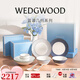Wedgwood[送禮佳選]威基伍德藍調幾何兩人食骨瓷餐具碗盤子喬遷禮 藍調幾何2人食 8頭