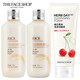 菲詩小鋪（The Face Shop）大米晶透柔膚水乳液米水潔面膏洗面奶可選補水保濕防干燥男女用 ( 櫻桃潔面+大米水+大米乳 )