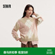 森馬（Semir）森柔|毛衣女冬菱形格撞色落肩圓領(lǐng)寬松套頭衫慵懶學(xué)院風(fēng)毛衫 紅咖色調(diào)00365 M