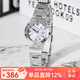 卡西歐（CASIO）手表女 時尚簡約休閑女表 石英小巧指針表 送女友情人節禮物 LTP-1241D-2A 藍盤鋼帶
