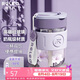 物生物（RELEA）玻璃杯女士水杯雙飲咖啡杯高顏值吸管杯便攜隨手杯學(xué)生杯子禮物