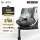 虎貝爾（HBR）E360pro新國標兒童安全座椅汽車0-12歲車載寶寶椅i-Size通風 灰格