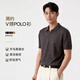 PERRY BURRY超精桑蠶絲羊毛衫老錢風男裝polo短袖毛衣 煙墨 XL 180/96A