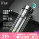 希諾（heenoor） 雙層玻璃杯男士大容量家用杯子商務車載便攜水杯透明隔熱茶杯 升級抗菌款410ml