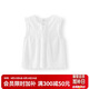 森馬（Semir）襯衫女夏短款純棉繡花蝴蝶結上衣木耳邊花邊2026襯衣109326104012