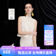 朗姿【蘭亭敘】朗姿真絲立領(lǐng)新中式提花無(wú)袖短款襯衫2026年夏季新款 白色2 M