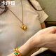 卡百瑞古法黃金葫蘆吊墜女足金999福祿平安項鏈生日送女友送老婆禮物 古法金葫蘆約10g-克重多退少補