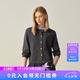 ELAND【綿羊毛】衣戀毛針織衫女開衫單排扣外套新款 灰色(15)Grey S /160