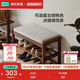 林氏家居實木鞋架換鞋凳門口家用可坐可收納穿鞋凳軟包入戶LH244I1滿額贈