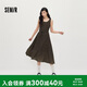 森馬（Semir）連衣裙女夏季無袖雪紡中長裙2026氣質復古優雅波點裙109326114025