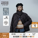 Teenie Weenie小熊女裝冬季簡約清新少女感鴨絨大翻領羽絨服外套 黑色 S