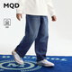 馬騎頓（MQD）【錐形褲】MQD秋季男大童休閑百搭牛仔褲 中牛仔藍 150