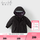 戴維貝拉（DAVE＆BELLA）女童羽絨服男童90絨保暖羽絨衣兒童冬裝幼兒新年寶寶冬季外出服 科技黑DB16448-A 100 cm（建議身高90-100cm）