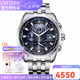 西鐵城CITIZEN防水商務萬年歷光動能三眼指針男士表AT9031-52L AT9031-52L