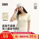 森馬（Semir）商場同款|短袖T恤女夏季短款撞色假兩件正肩2026上衣101326100004