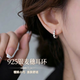 締晶七夕情人節禮物麥穗耳釘女士925銀耳環耳圈女生高級感耳飾耳扣