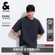 杰克·瓊斯（JACK&JONES）26年新款夏季短袖T恤男士【涼感】潮流休閑獨特設計感t恤男裝 E40水泥灰 M （175）