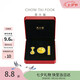 周大福文化祝福金碗筷勺黃金擺件黃金金章金片 EOR761七夕禮物